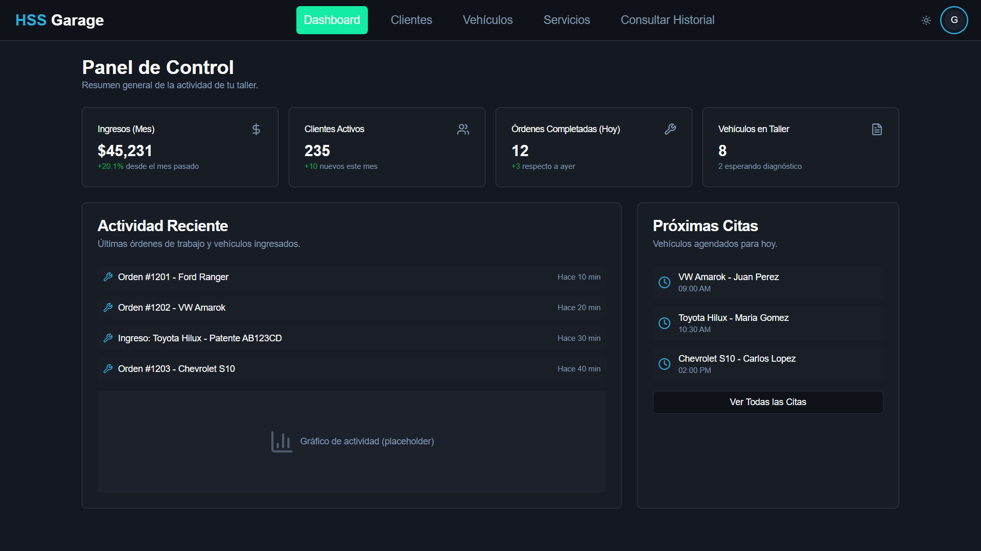 Software HSS Garage para gestión de talleres